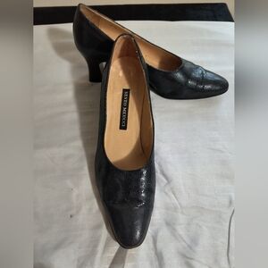 Sesto Meucci Black Textured Heels